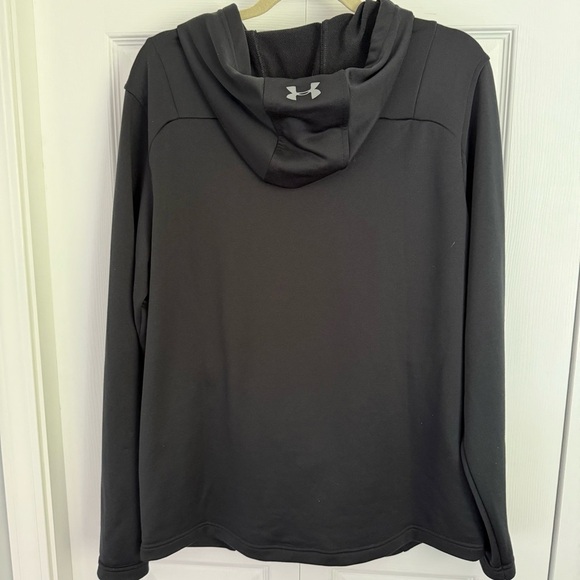 Under Armour Black long sleeve Hoodie with Camouflage UA Logo size large - Picture 2 of 7